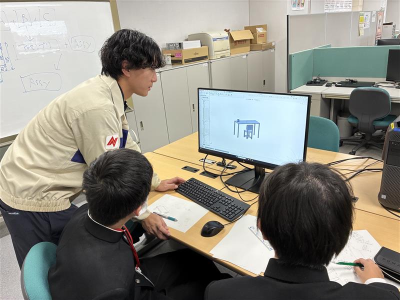 Workplace Experience Program Held at NDK Chitose Technical Center Junior High School Students 